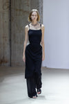 SWAYING/KNIT waist crochet suspender dress SW24SS2L09 black